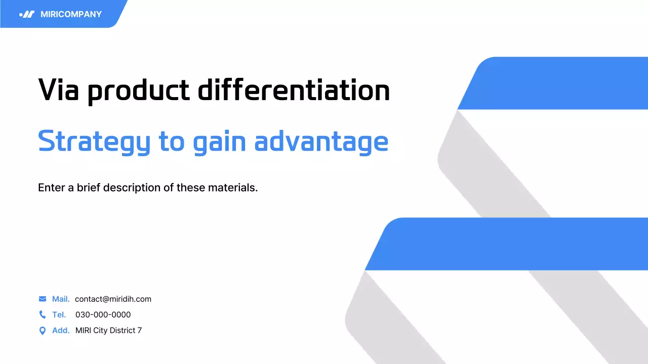 Blue Modern Business Strategy Explained