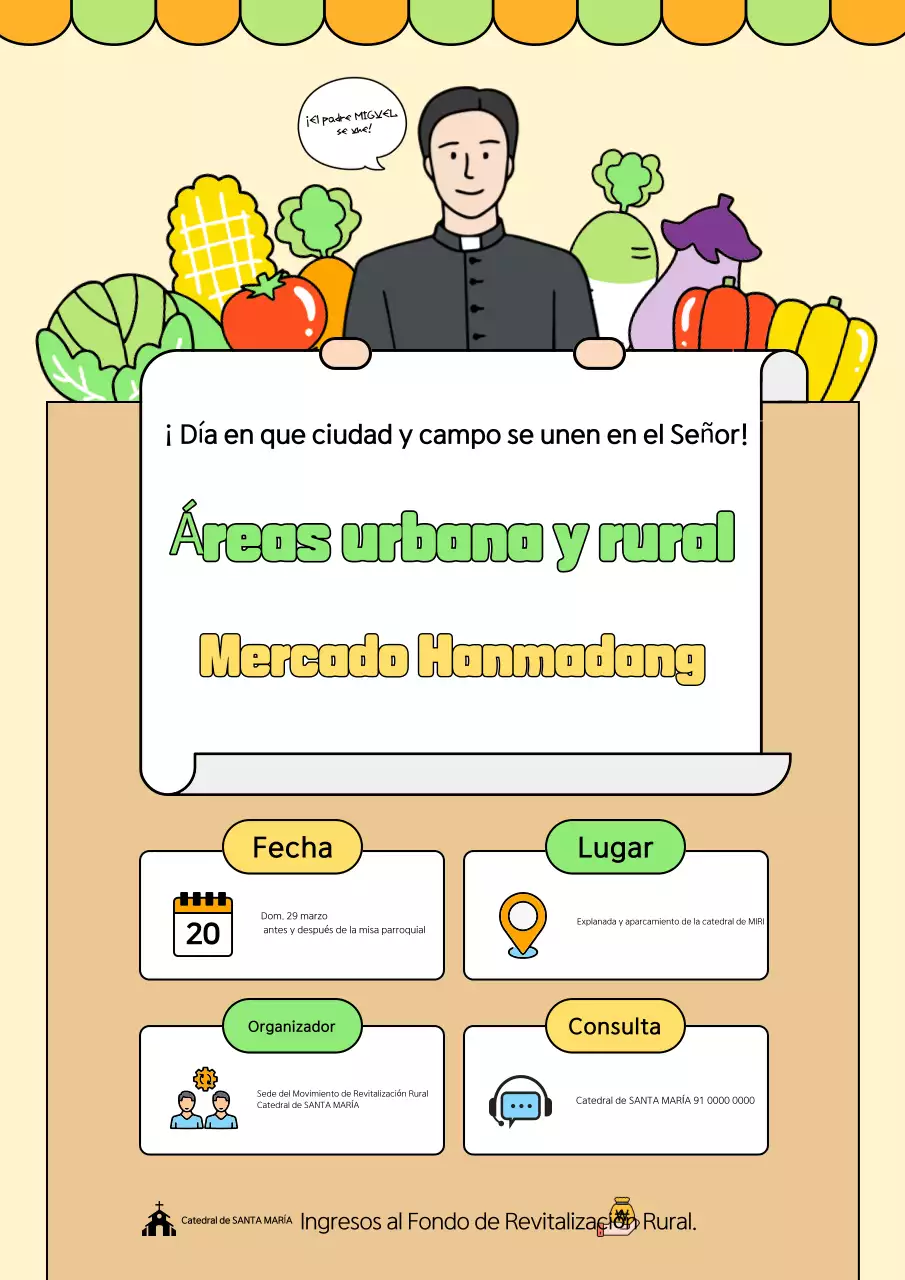 Evento rural sencillo amarillo