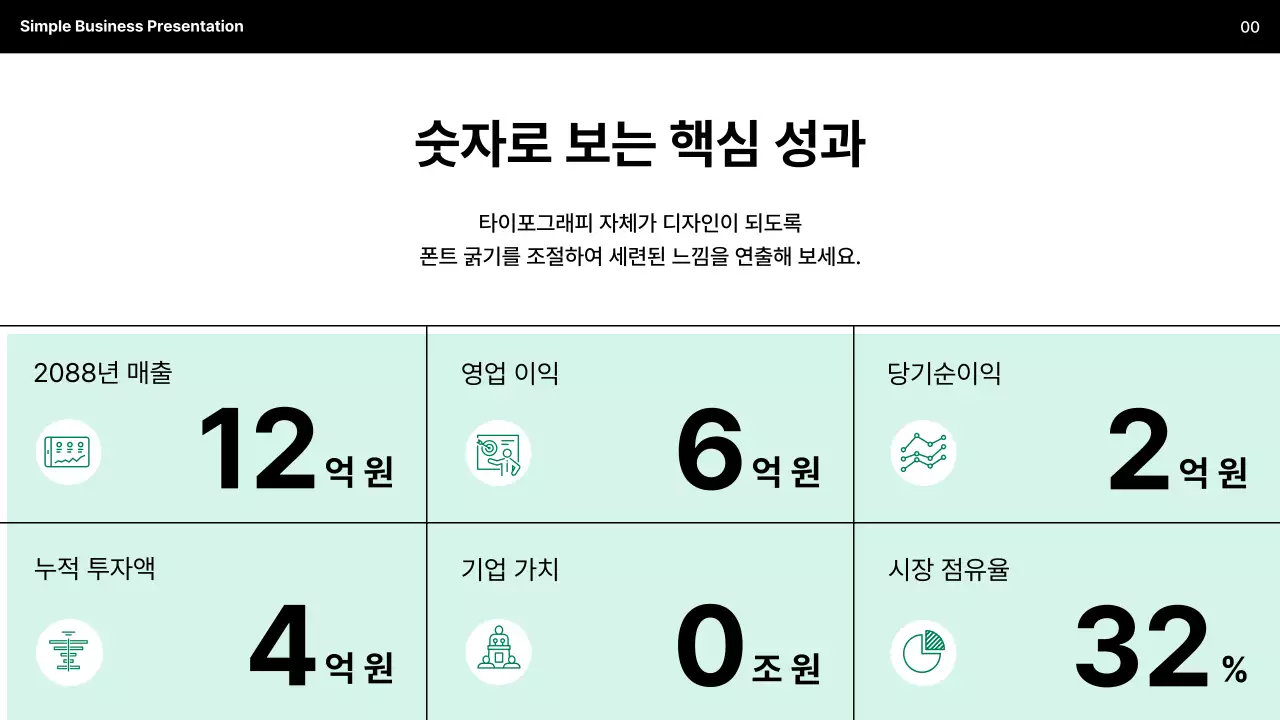 민트 심플 비즈니스 설명