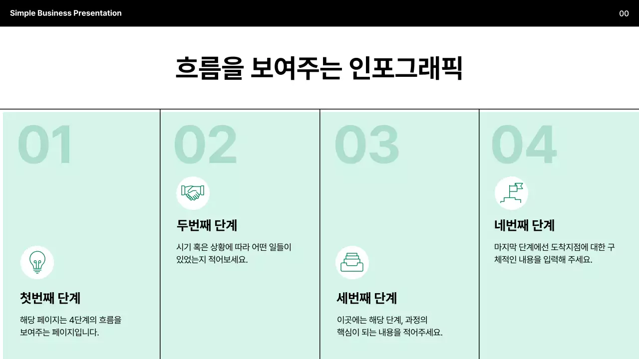 민트 심플 비즈니스 설명