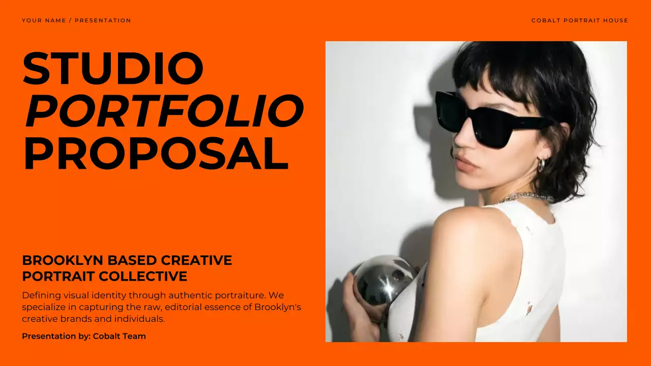 Orange Modern Studio Proposal Presentation