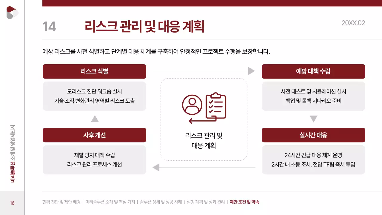 빨강 모던 비즈니스 제안서