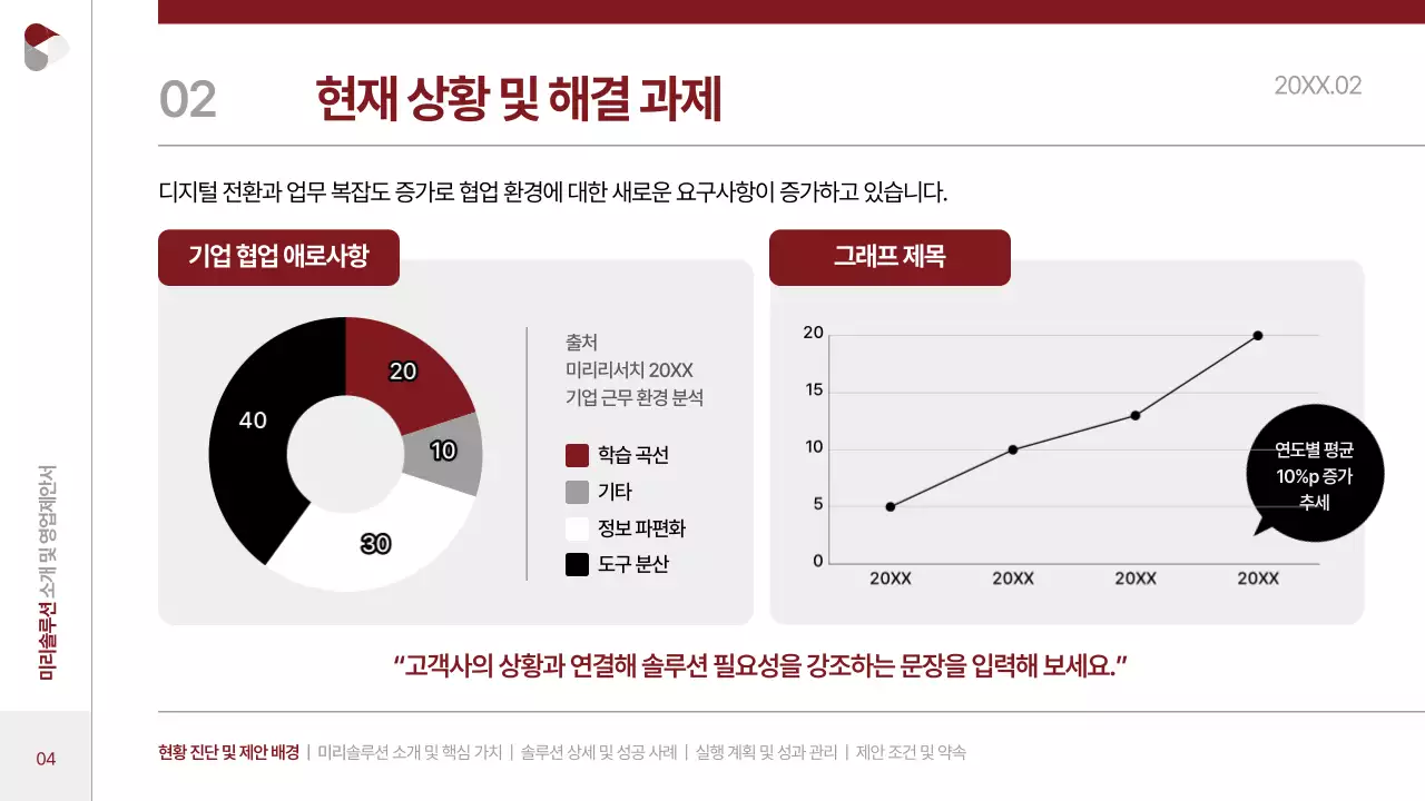 빨강 모던 비즈니스 제안서