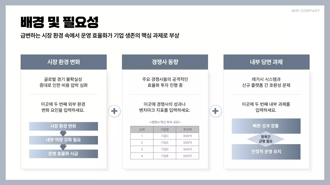 회색 심플 전략 설명서