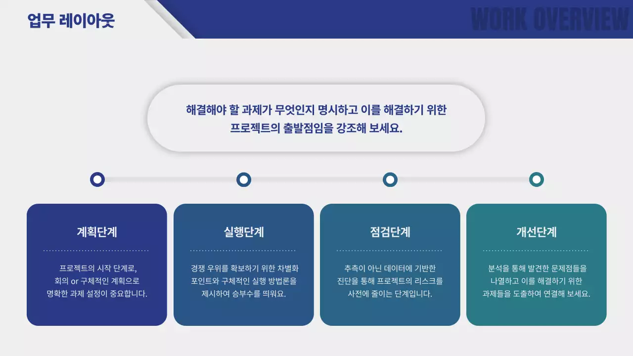 파랑 기본 비즈니스 보고서