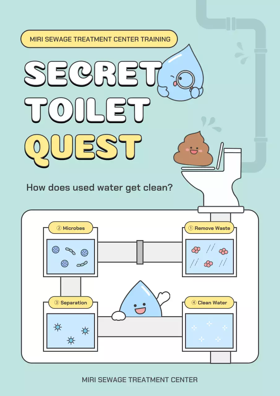 Giáo dục môi trường dễ thương màu xanh da trời