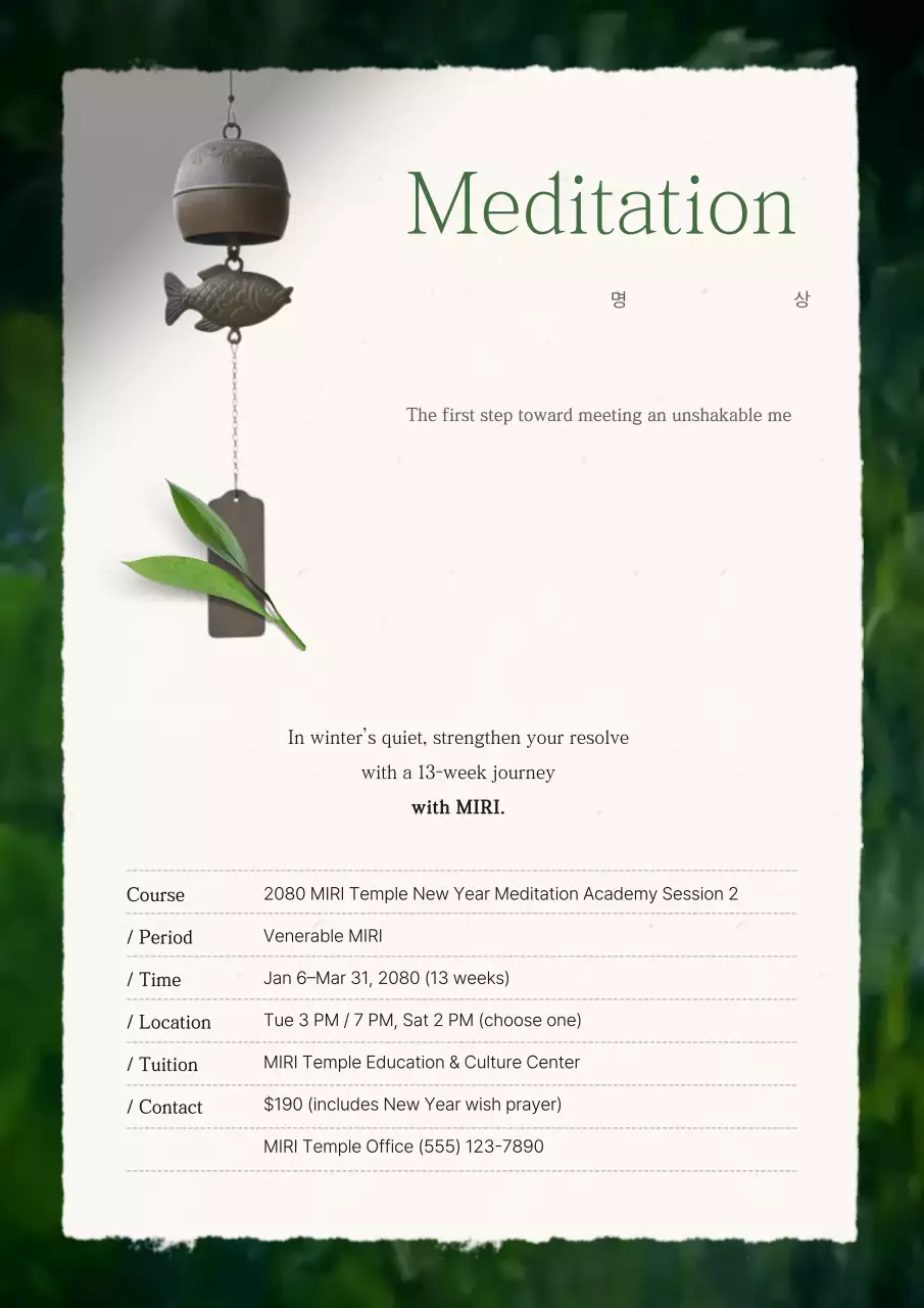 Thúc đẩy Thiền định Truyền thống Xanh