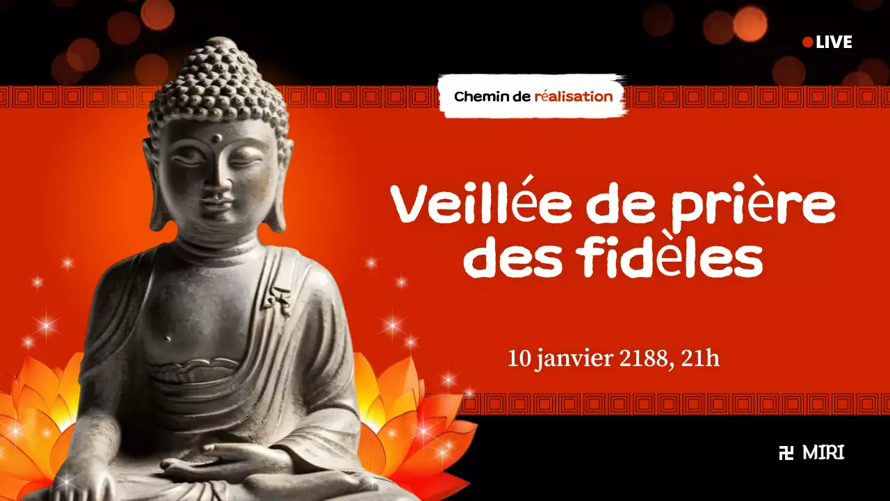 Cérémonie bouddhiste traditionnelle orange