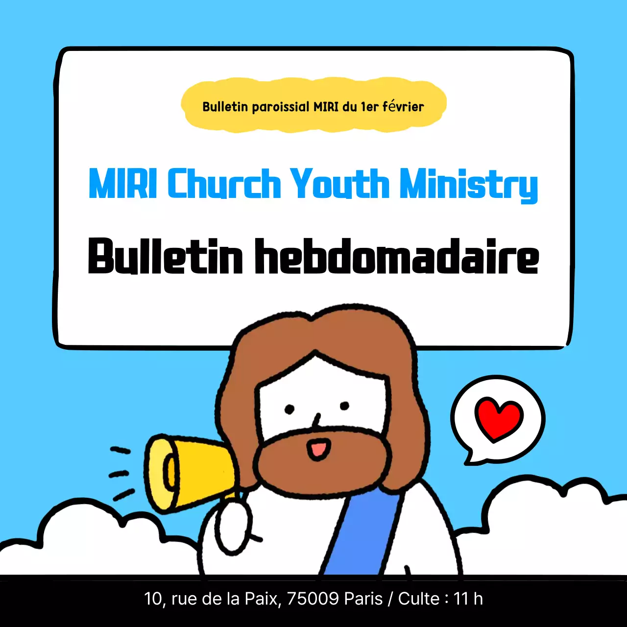 Guide de la jolie église bleu ciel