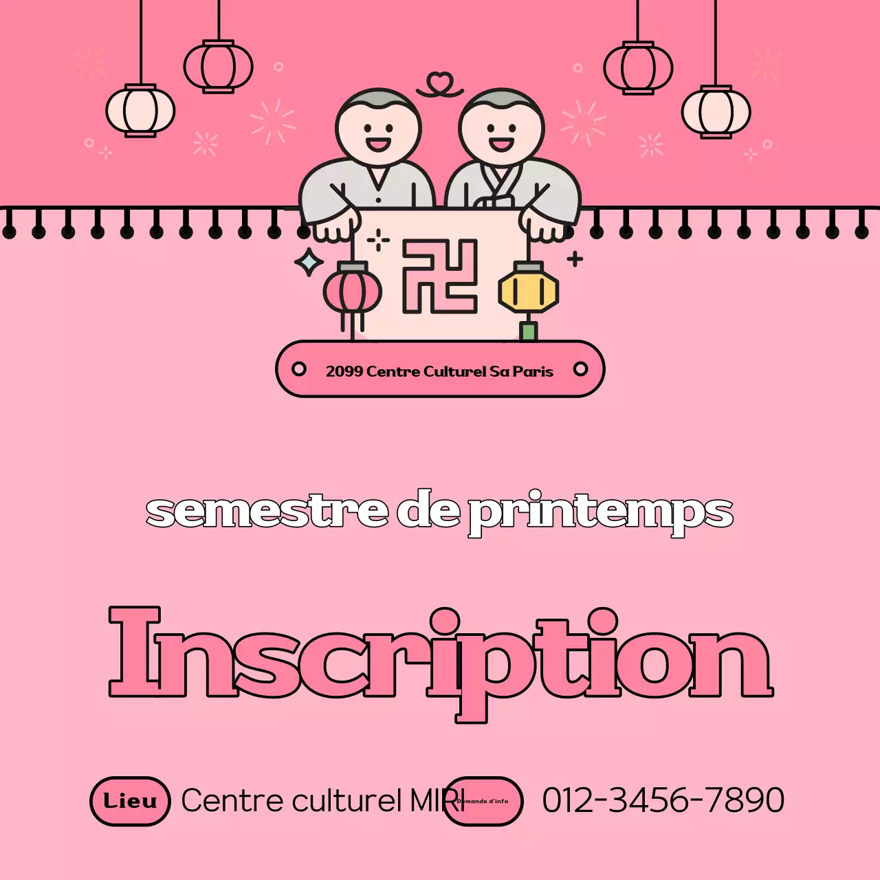 Recrutement pour le cours de culture traditionnelle rose