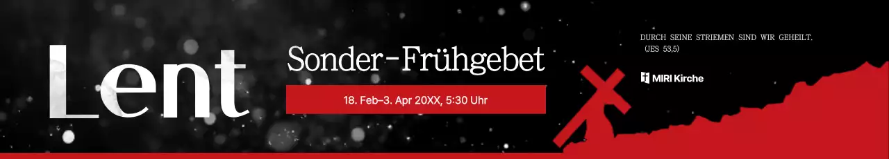 Einfacher schwarzer Gottesdienstleitfaden