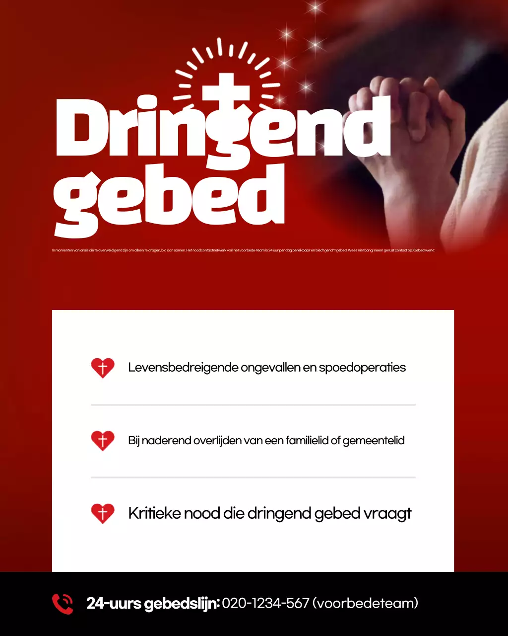 Rood gemarkeerde gebedsgids