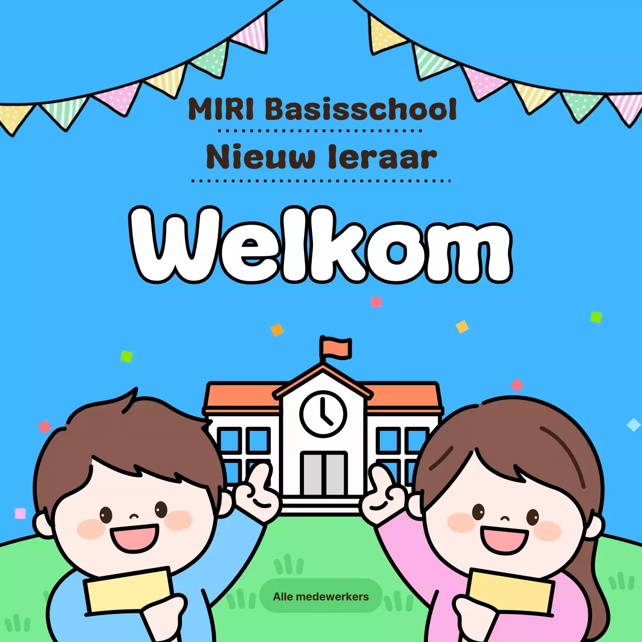 Hemelsblauw Leuk Schoolevenement