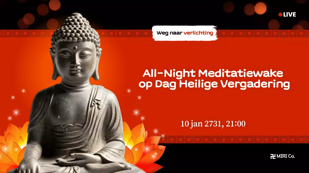 Oranje Traditionele Boeddhistische Ceremonie