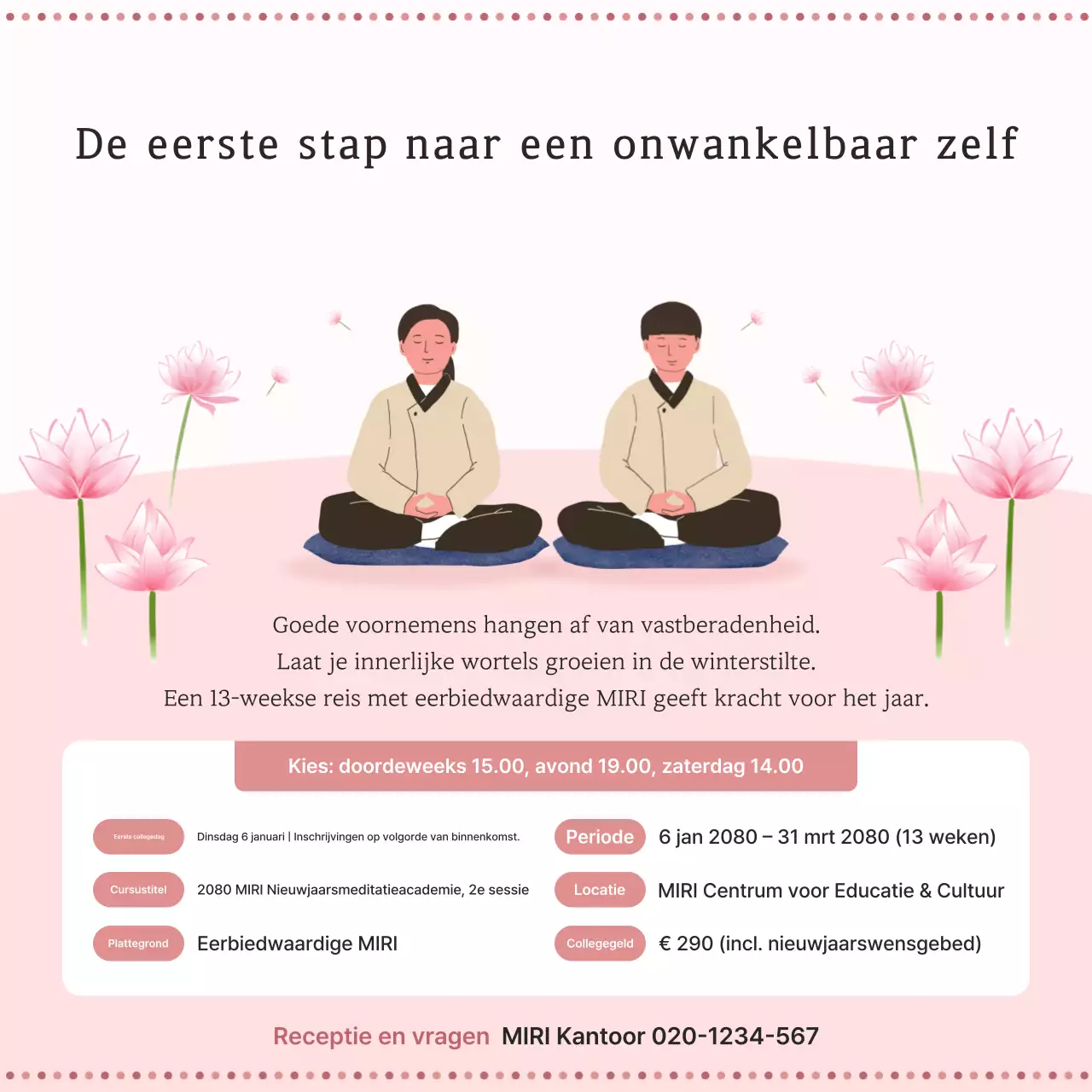 Roze Oosterse Meditatiegids