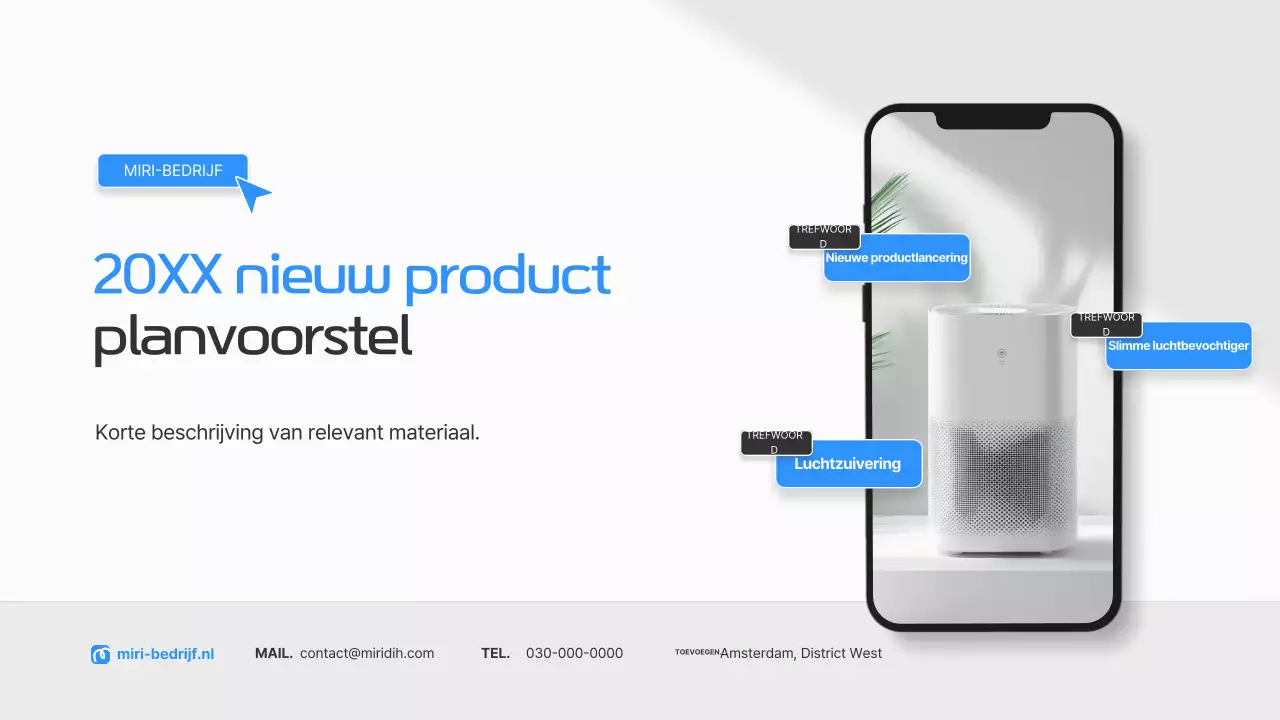 Blauw Modern Slim Apparaat Planning