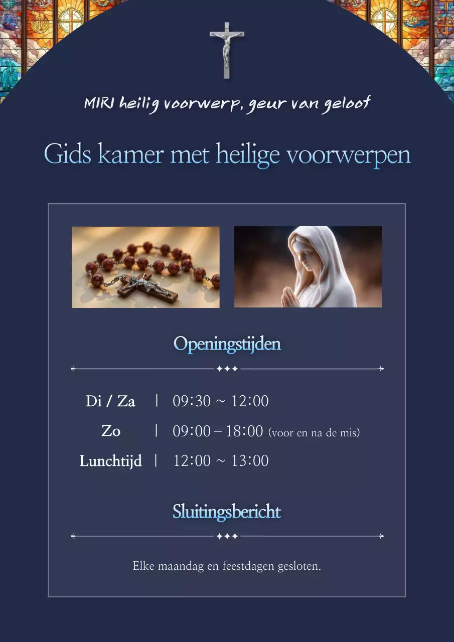 Handleiding voor de werking van de klassieke katholieke relikwieën in blauw