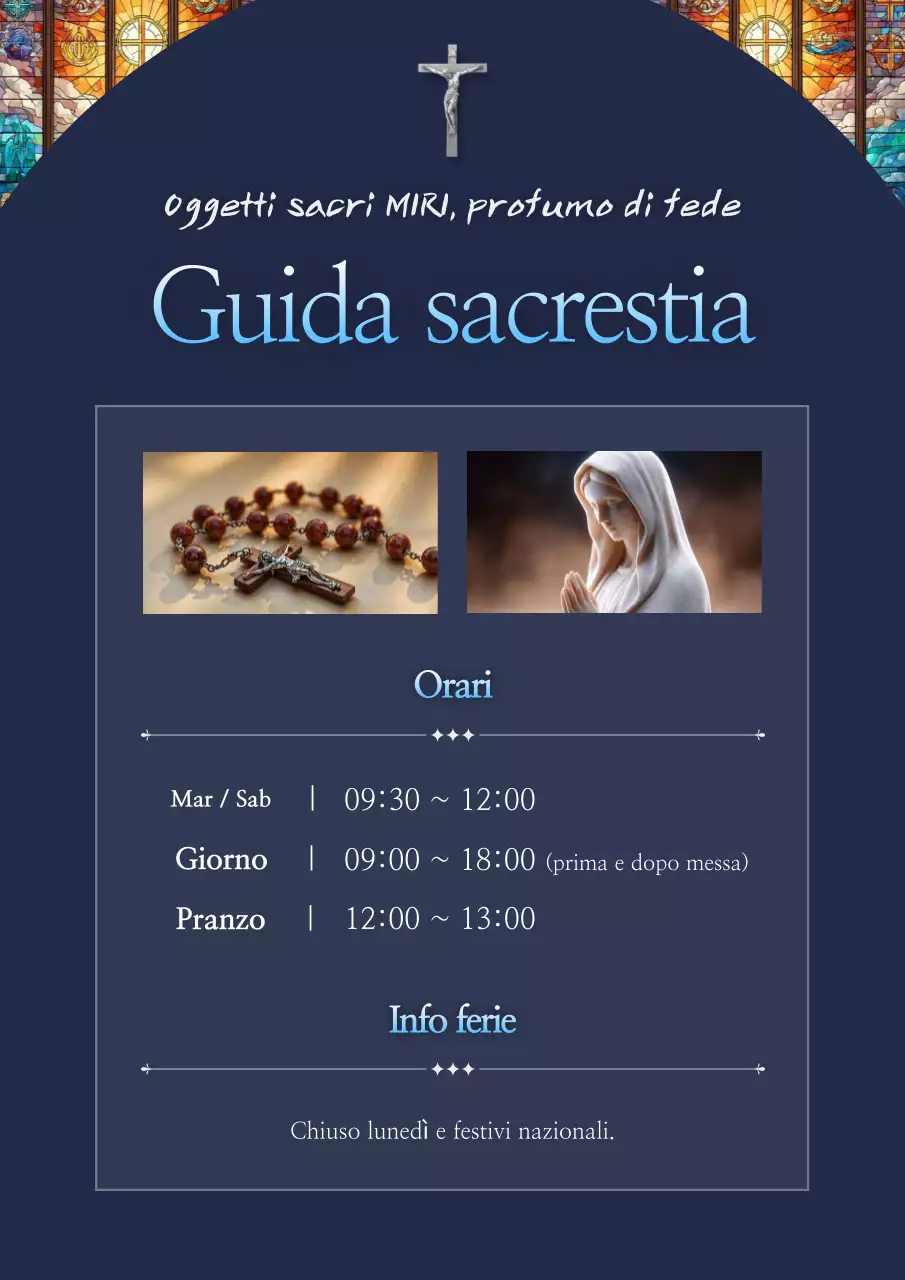 Guida al funzionamento delle classiche reliquie cattoliche in blu