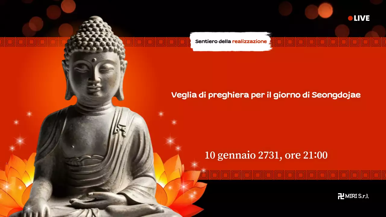 Cerimonia buddista tradizionale arancione