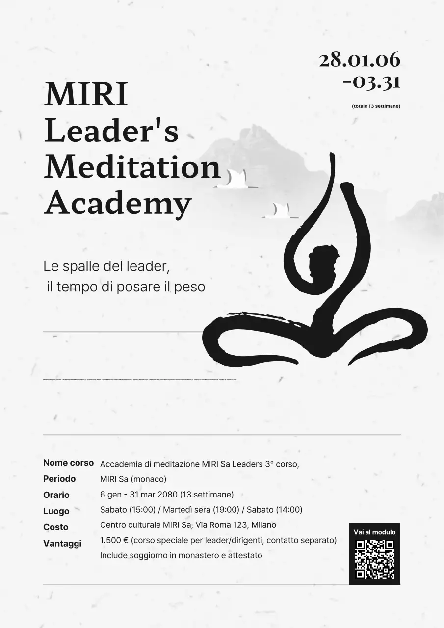 Guida semplice alla meditazione in bianco e nero