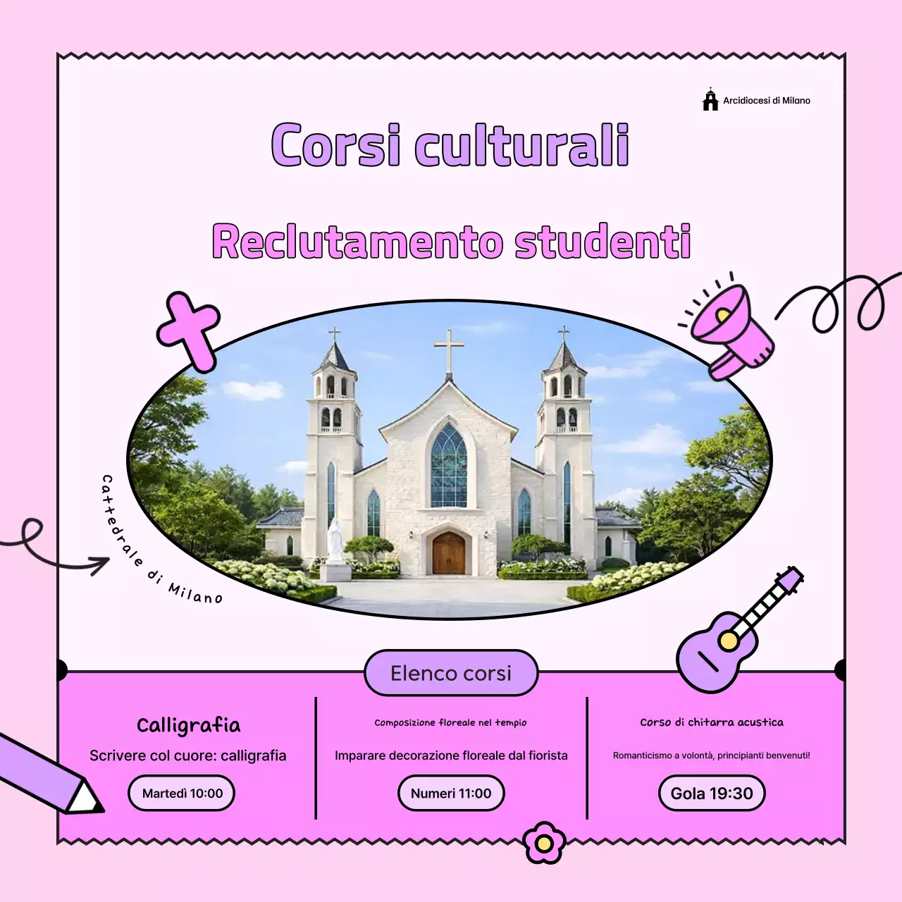 Reclutamento per la classe culturale Pink Baby