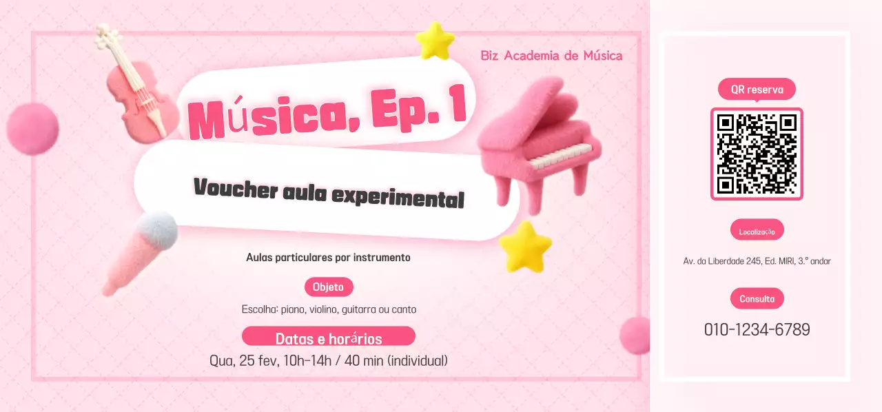 Experiência Musical Pink Baby