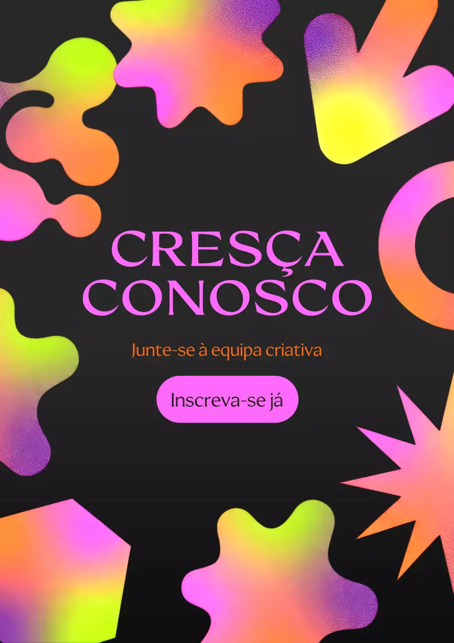 Anúncio de Recrutamento da Rainbow Abstract