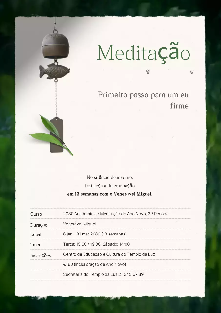 Promoção da Meditação Tradicional Ecológica
