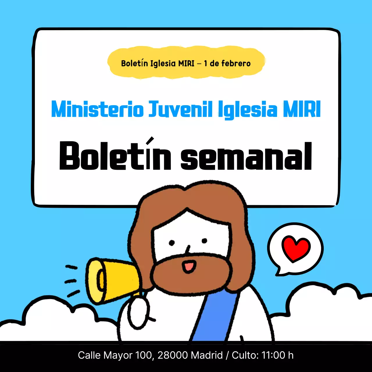 Guía de la linda iglesia de color azul cielo