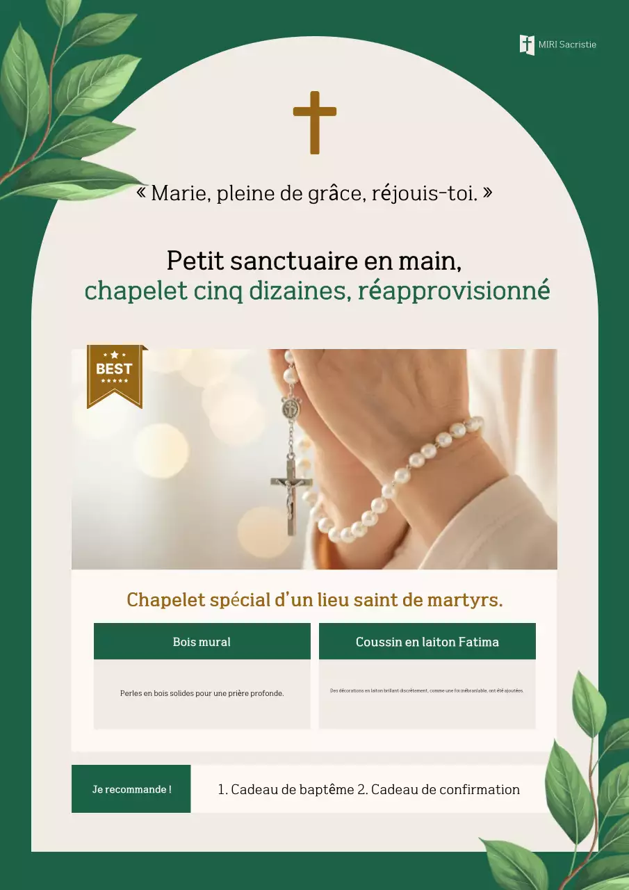 Guide religieux classique vert