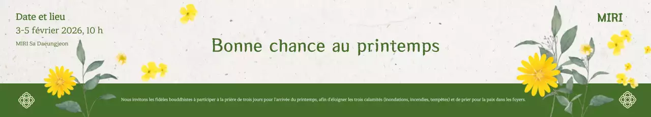 Cérémonie traditionnelle verte marquant le début du printemps