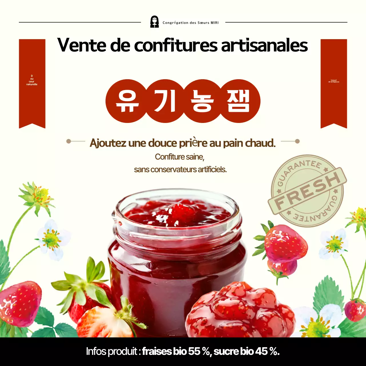Promotion des produits biologiques traditionnels rouges