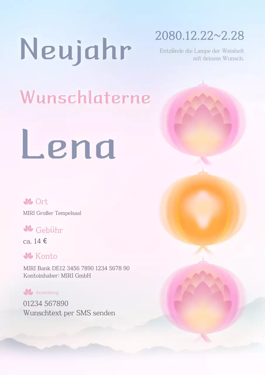 Elegante Neujahrsveranstaltung in Yeonbora