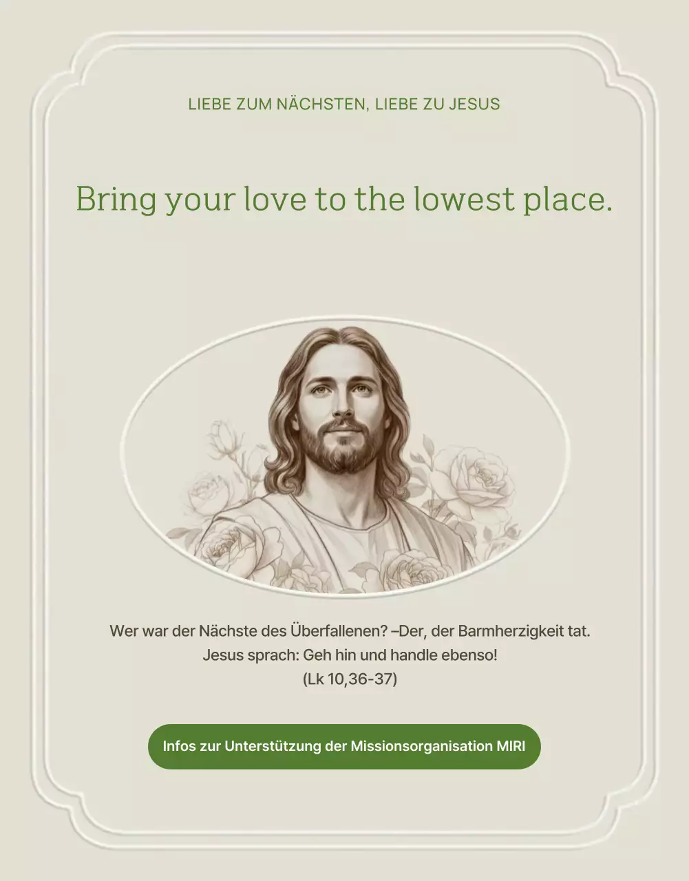 Beige Classic Christian Sponsorship Guide