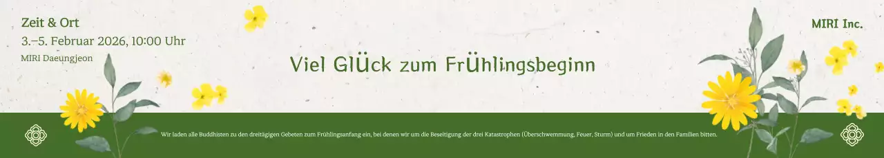 Grüne traditionelle Frühlingsbeginnzeremonie