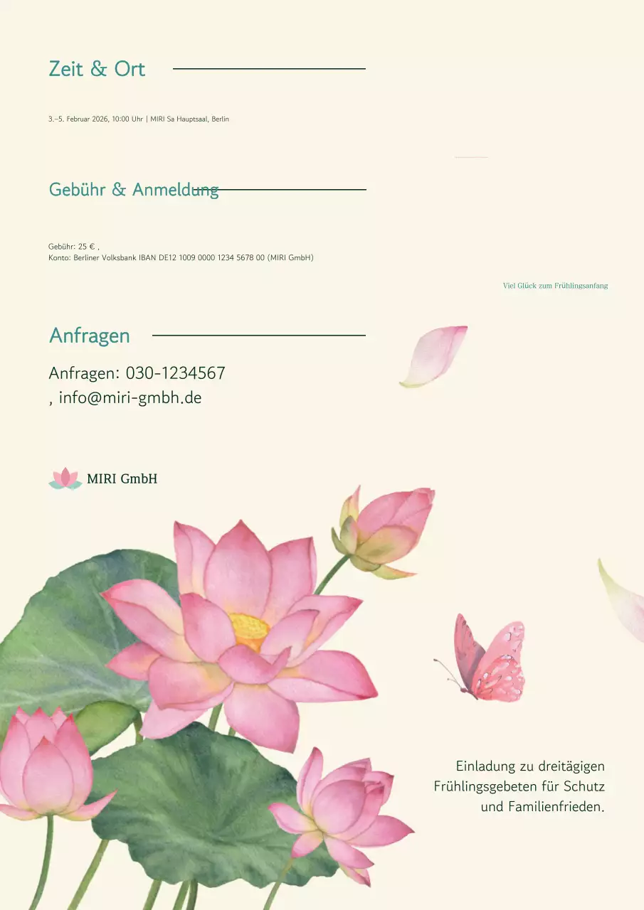 Leitfaden für traditionelle Veranstaltungen der Münze