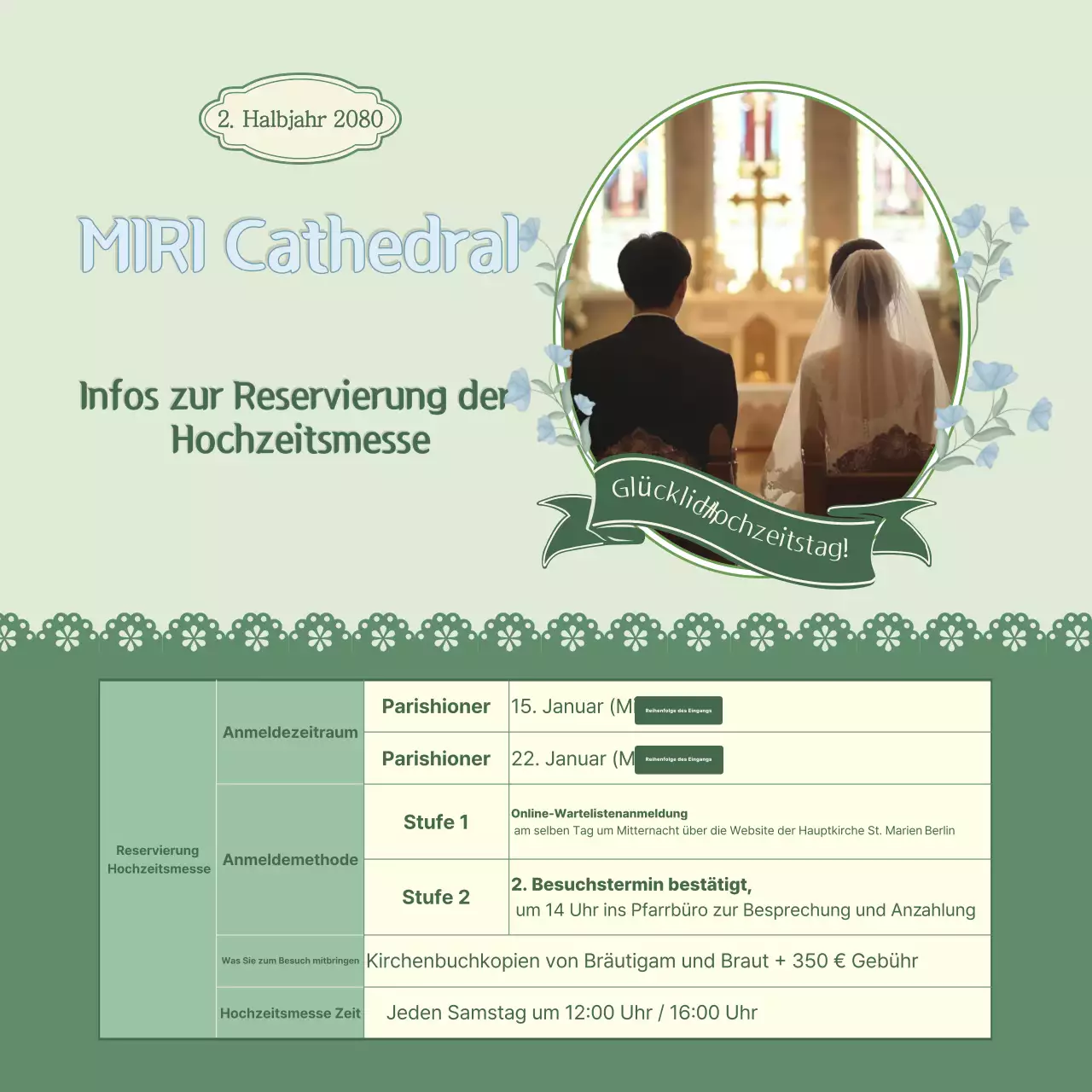 Mint Simple Hochzeitsleitfaden