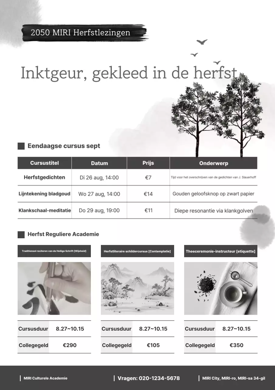 Gids voor lezingen over de traditionele cultuur van zwart en wit