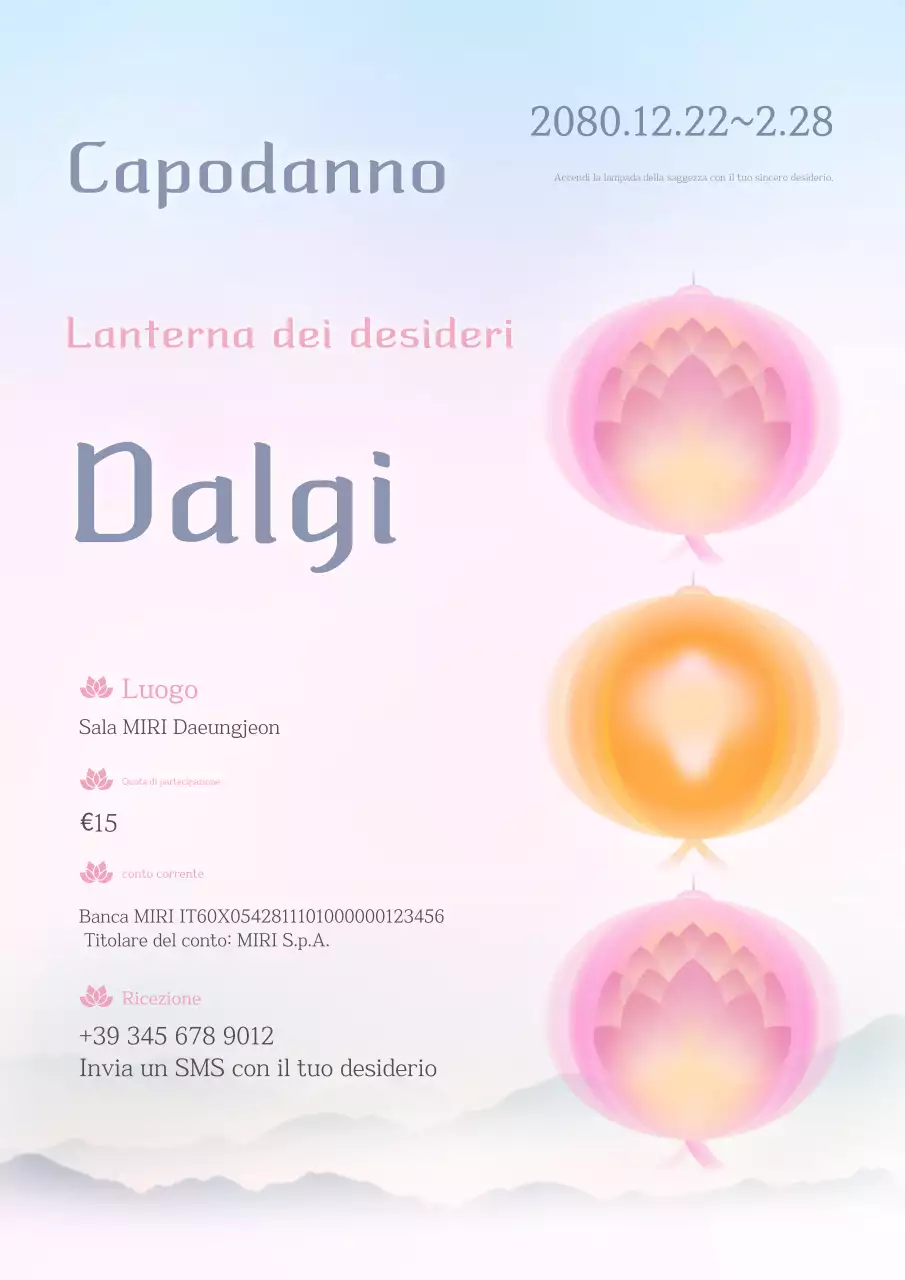 Evento elegante di Capodanno a Yeonbora