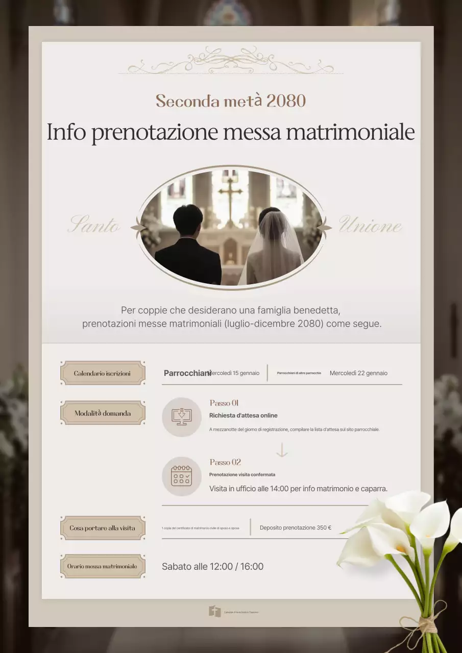 Guida al matrimonio classico beige