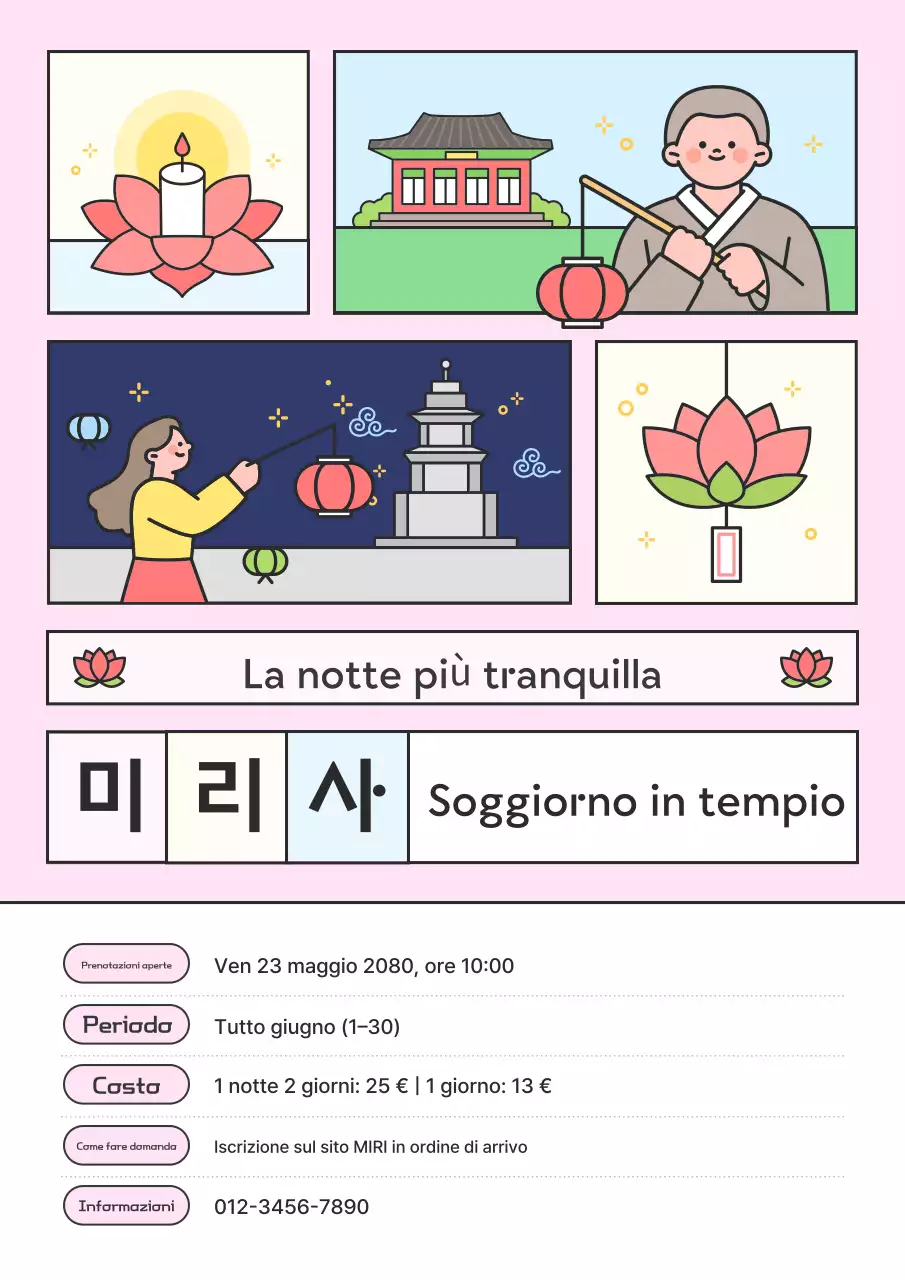 Promozione Pink Baby Temple Stay