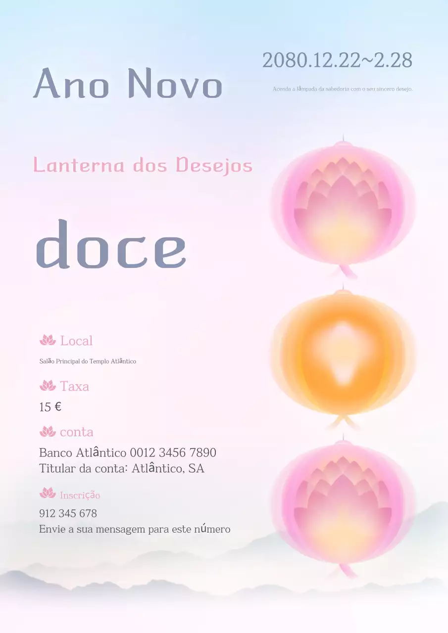 Evento elegante de Ano Novo em Yeonbora