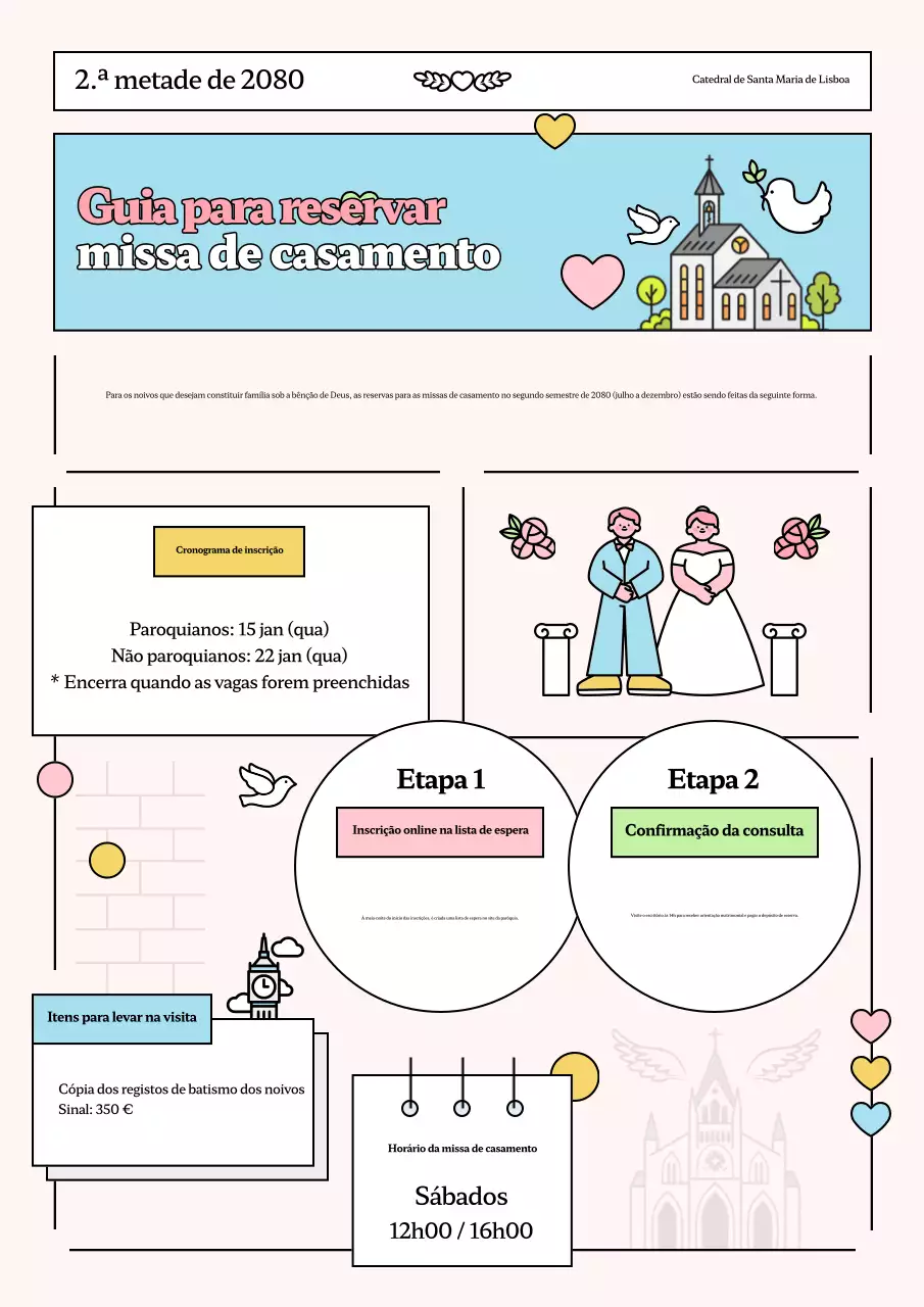 Guia de Casamento Rosa para Bebês