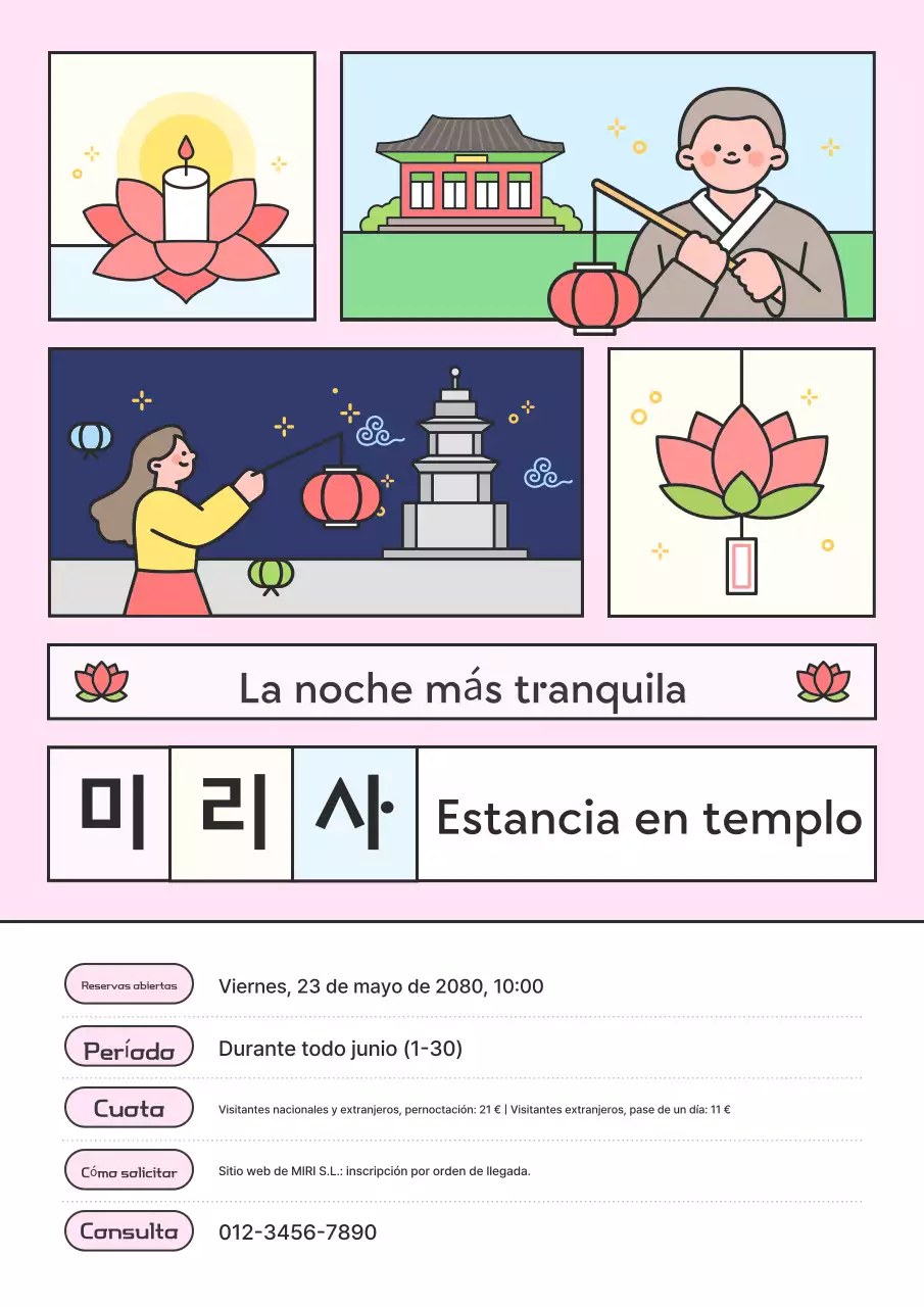 Promoción de estancia en el Templo del Bebé Rosa