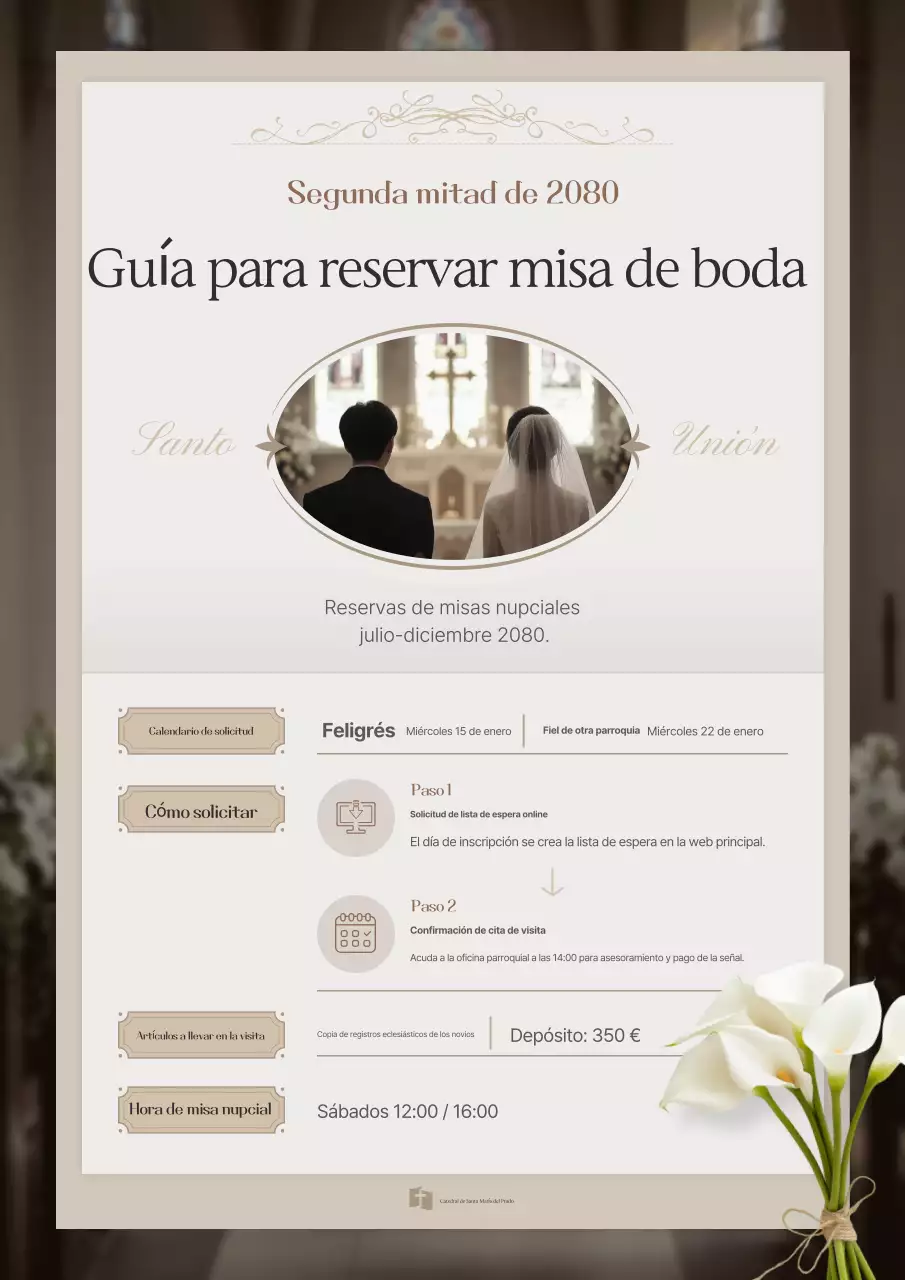 Guía de bodas clásicas en beige