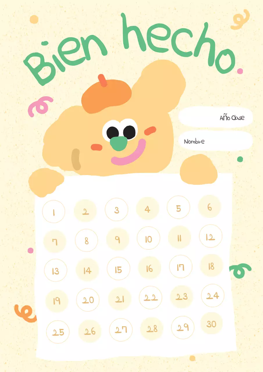 Póster amarillo de vida linda