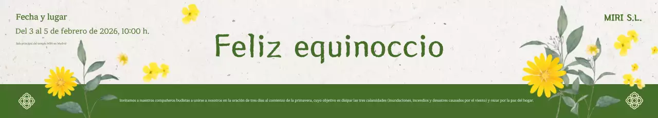 Ceremonia tradicional verde de inicio de la primavera