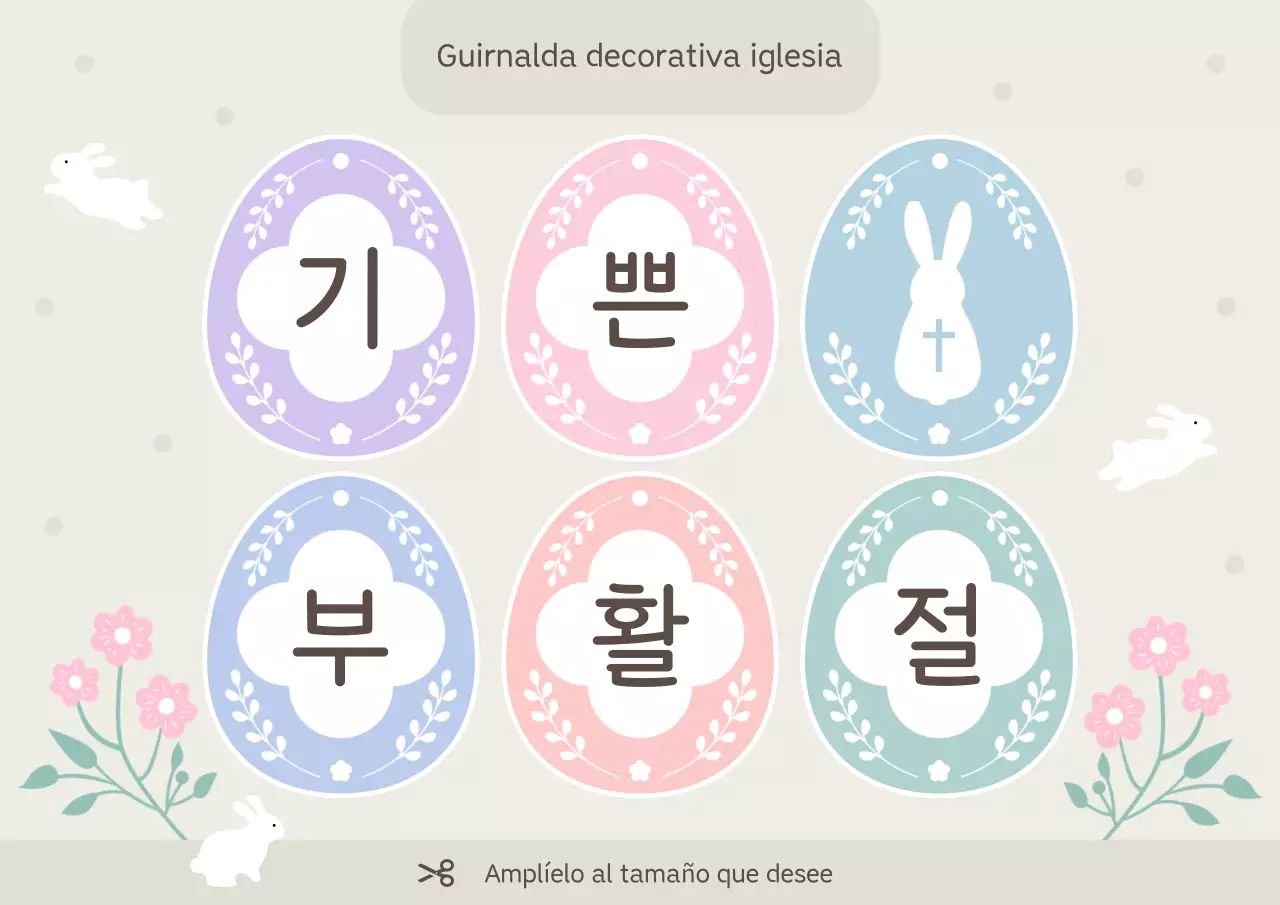 Lindas decoraciones de Pascua en tonos pastel