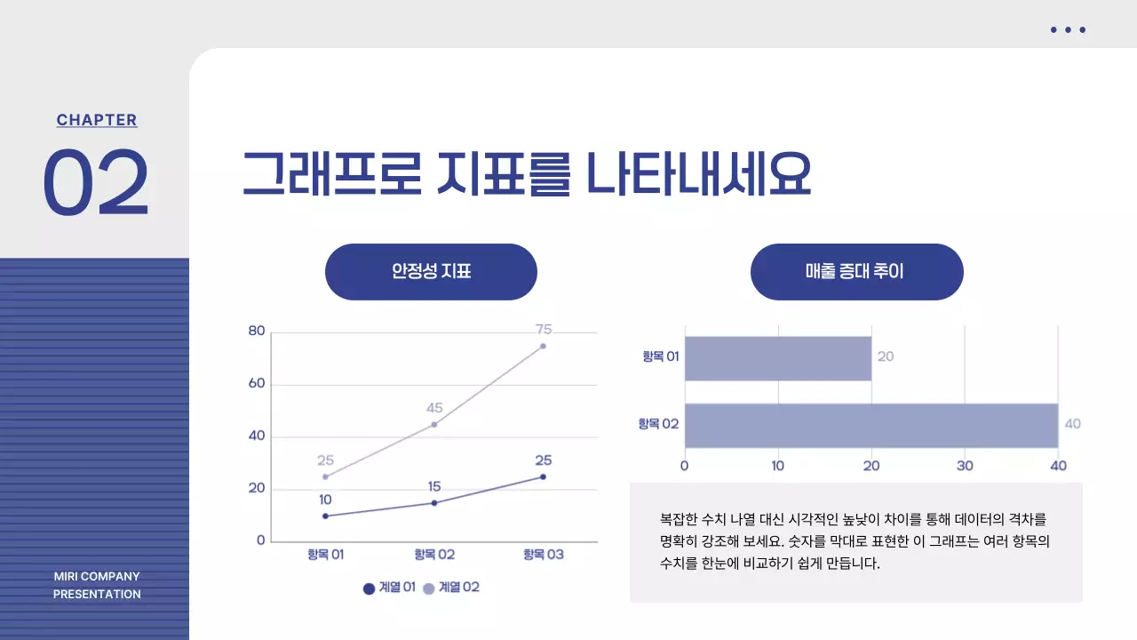 파랑 모던 사업 비즈니스 기획 제안서