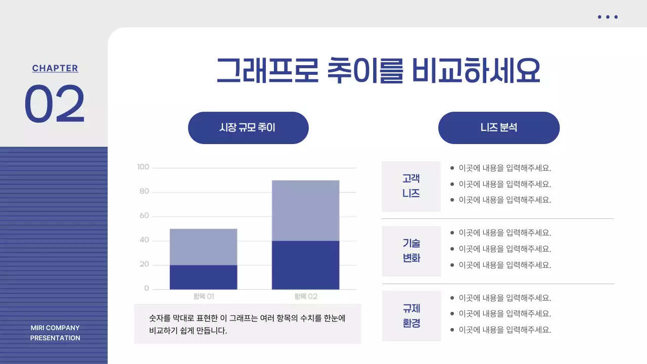 파랑 모던 사업 비즈니스 기획 제안서